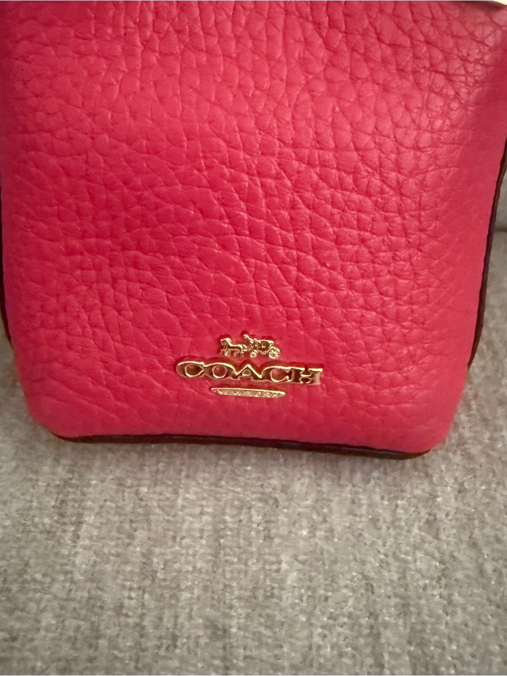 Coach Fuschia Mini Bag Charm Key - Picture 3 of 6